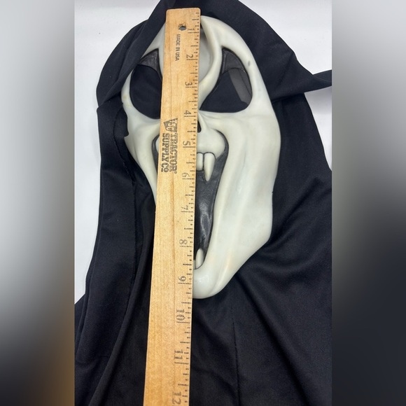 Vintage Glow in the Dark Vampire Ghost Face Mask 🎃 90s Halloween - Picture 3 of 5